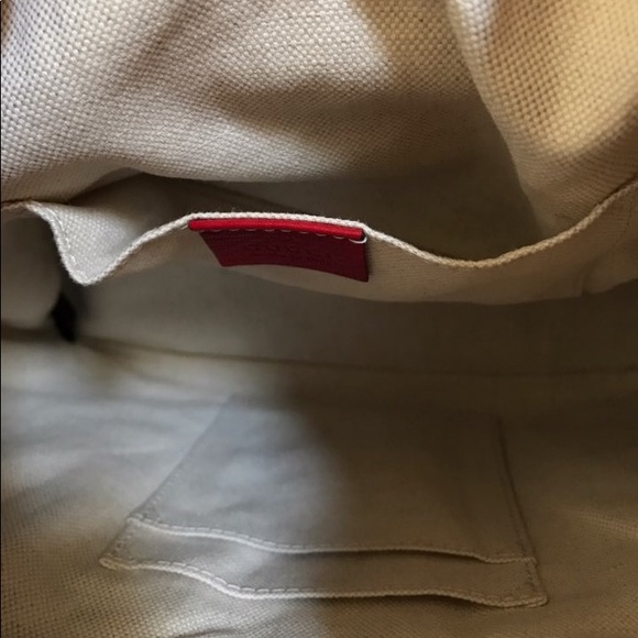 Gucci bamboo red leather backpack - Picture 7 of 8